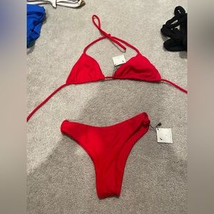Never worn red bikini bought from Maheli Heli in Miami